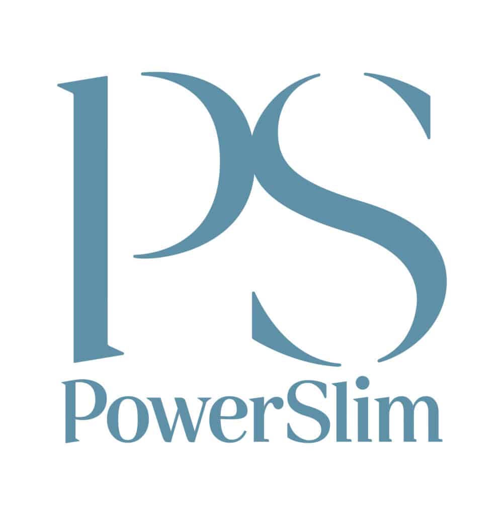 PowerSlim Logo GreyBlueOnWhite